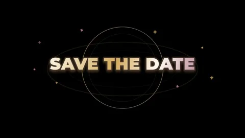 Elegant Save The Date Elegant Invitation Wedding Background Frame Stock Footage 333782056