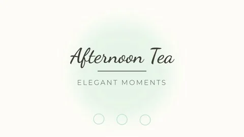Elegant script reveal of 'Afternoon Tea' branding concept, luxury lifestyle.. 库存影片 336805614