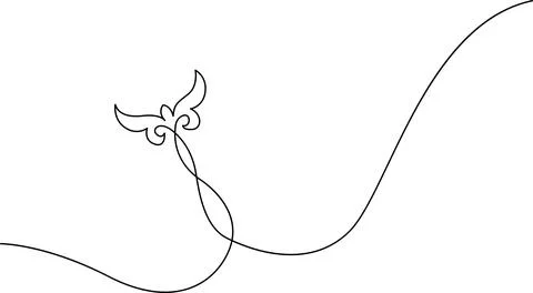 Elegant scroll design with curved lines Vector 스톡 일러스트