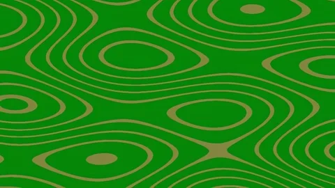 Elegant seamless abstract flowing wave pattern texture in deep emerald green Stock Footage 341058013