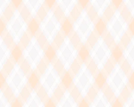 This elegant, seamless argyle pattern features soft peach and white diamond s Illustrazione stock