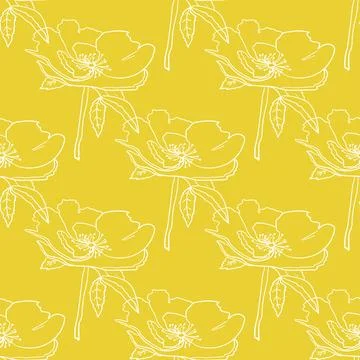 Elegant seamless botanical pattern. Trendy nature ornament for textile, wra.. 스톡 일러스트