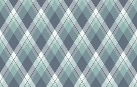 Elegant seamless diamond plaid pattern in soft blue and gray hues.  Perfect f Stock Illustration
