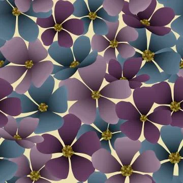 Elegant seamless floral pattern Illustrazione stock