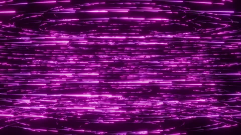 Elegant seamless loop animation of pink rose gold light lines flowing left to 스톡 동영상 340715130
