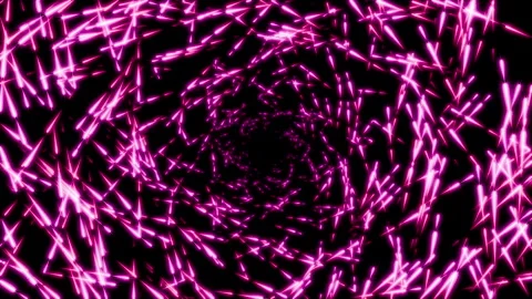 Elegant seamless loop animation of pink rose gold star particles forming a Stock Footage 340918182