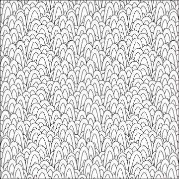 Elegant seamless pattern with abstract decorative waves, design element Stock Illustration