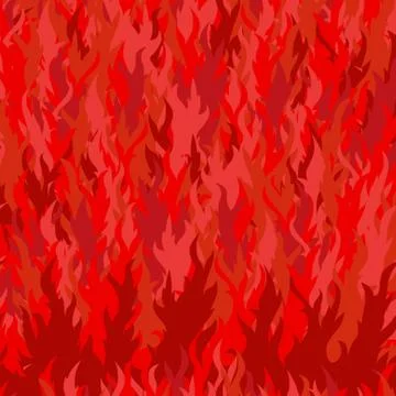 Elegant seamless pattern with abstract fire flames for your design Stock Illustration