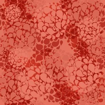 Elegant seamless pattern with abstract flowers for your design Stock Illustration