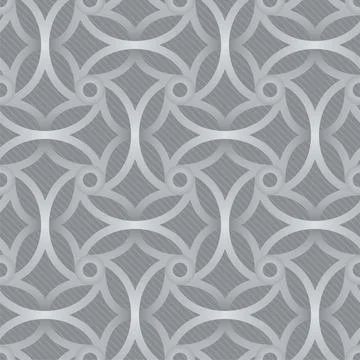 Elegant Seamless Pattern in Arabic Style Stock Illustration