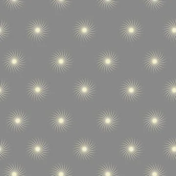 Elegant seamless pattern of beige snowflakes on a gray background Illustrazione stock