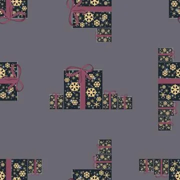 Elegant seamless pattern for Christmas Stock Illustration