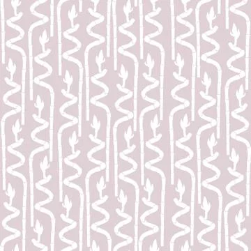 Elegant seamless pattern with decorative bamboo plants, design element Stock Illustration
