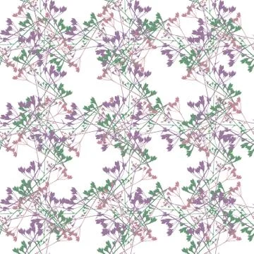 Elegant seamless pattern with decorative flowers, design element Stock Illustration