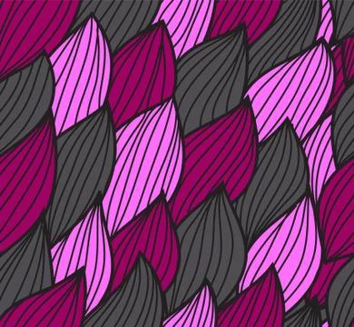 Elegant seamless pattern with decorative waves, design element Stock Illustration