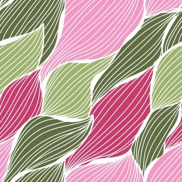 Elegant seamless pattern with decorative waves, design element Illustrazione stock