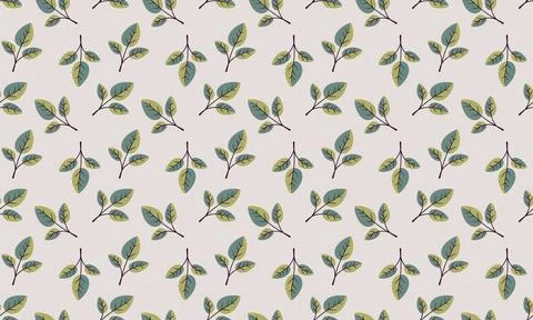 Elegant seamless pattern featuring a delicate, repeating motif of stylized .. Stock Illustration