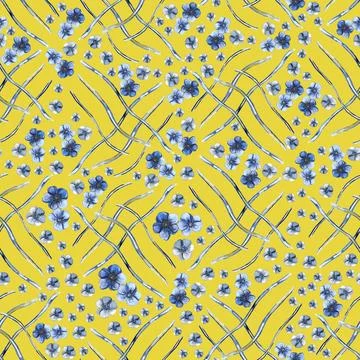 Elegant seamless pattern with hand drawn poppy flowers, design elements. Stock Illustration