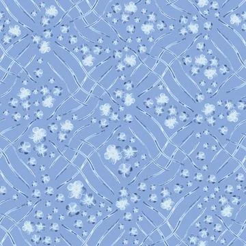 Elegant seamless pattern with hand drawn poppy flowers, design elements. Illustrazione stock