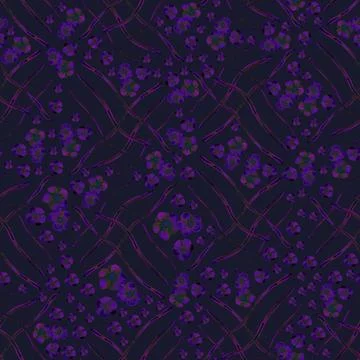 Elegant seamless pattern with hand drawn poppy flowers, design elements. Illustrazione stock