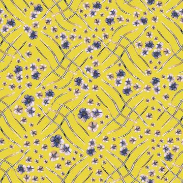 Elegant seamless pattern with hand drawn poppy flowers, design elements. Illustrazione stock