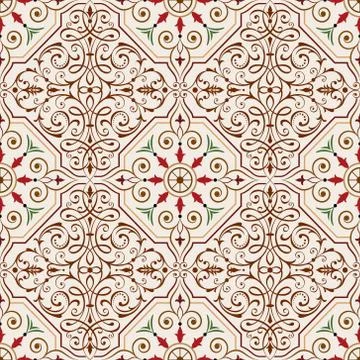 Elegant Seamless Pattern Stock Illustration