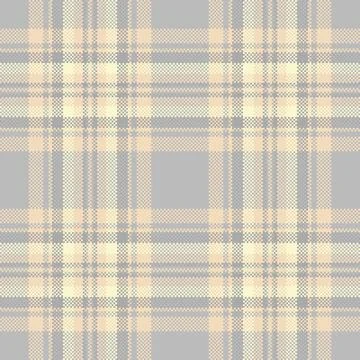 Elegant seamless pattern. Pixelated plaid texture in muted tones. Perfect for Stock Illustration