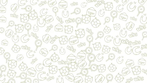 Elegant seamless pattern of soccer balls and sports icons for vibrant sport.. 스톡 동영상 330278371