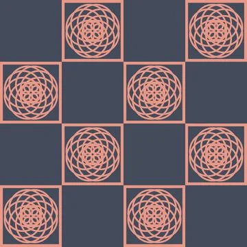 Elegant seamless pattern for textile design, bright geometric floral backgrou 스톡 일러스트