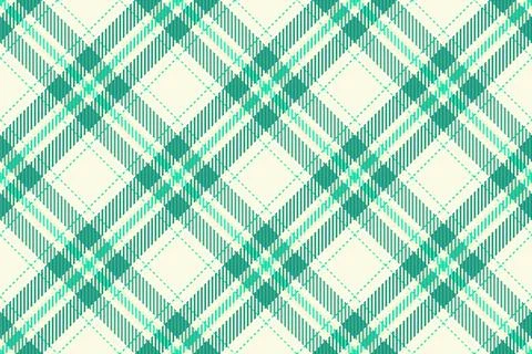 Elegant seamless pattern, textured plaid design in teal  white. Versatile tex Stock Illustration