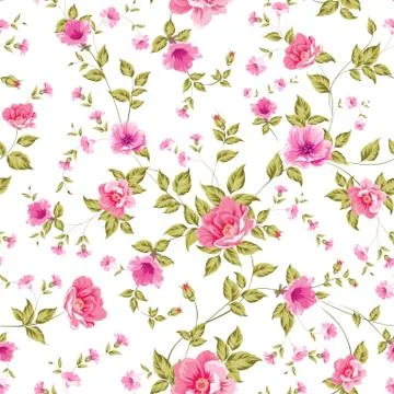 Elegant seamless peony pattern. Stock Illustration