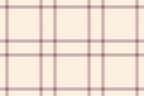 This elegant seamless plaid pattern features soft pink lines on a cream backg Stock Illustration