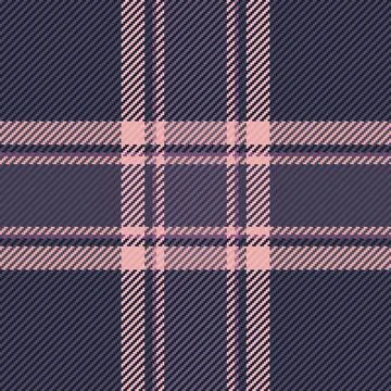 This elegant seamless plaid pattern features a sophisticated dark purple and  Stock Illustration