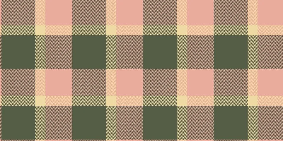 This elegant seamless plaid pattern features a timeless herringbone texture i Stock Illustration