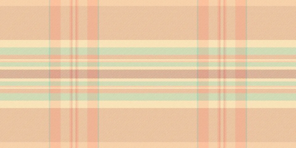 This elegant seamless plaid pattern features soft pastel peach and mint tones Stock Illustration