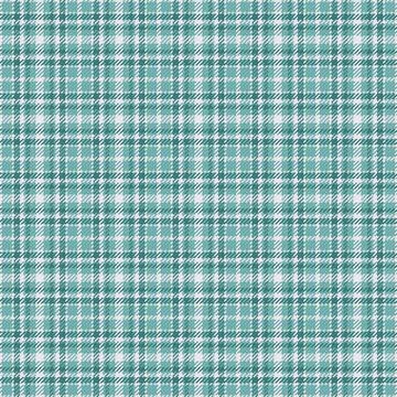 Elegant seamless plaid pattern featuring a soft teal and white check design.  Stock Illustration