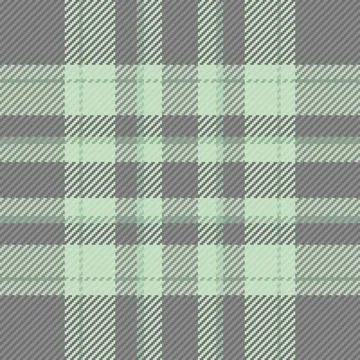 Elegant seamless plaid pattern featuring soft mint and charcoal grey tones. T Stock Illustration