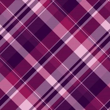 Elegant seamless plaid pattern in purple hues. Ideal for backgrounds, textile Stock Illustration