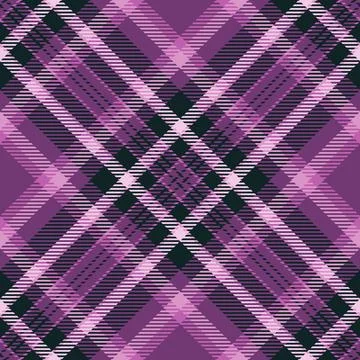 Elegant seamless plaid pattern in shades of purple and black. Classic textile Stock Illustration