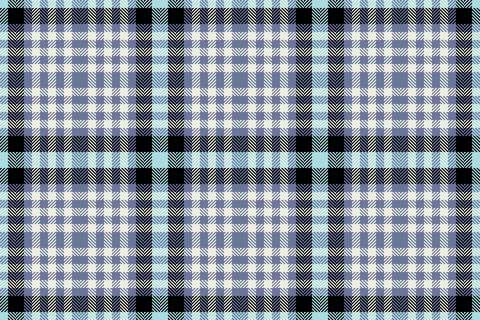 Elegant seamless plaid pattern in soft blues, creams, and black.  Perfect for Stock Illustration