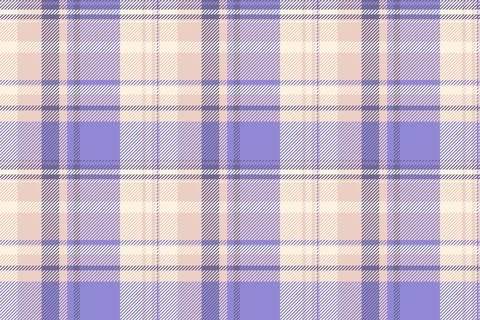 Elegant seamless plaid pattern in soft hues of lavender, beige and tan. Per.. Stock Illustration