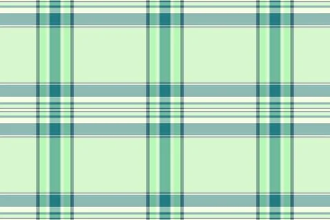 Elegant seamless plaid pattern in soft mint and teal hues. This timeless geom Stock Illustration