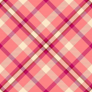This elegant, seamless tartan plaid pattern features a sophisticated diagonal Stock Illustration