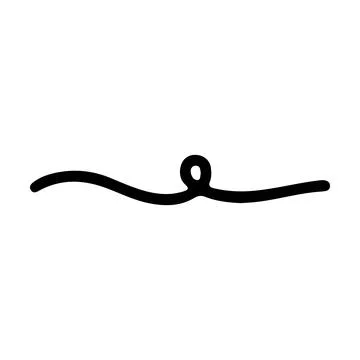 Elegant side loop divider vector illustration for minimalist and stylish pa.. Ilustração Stock