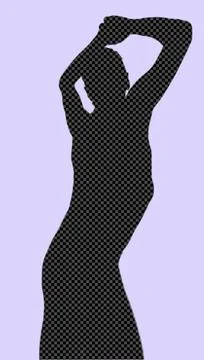Elegant silhouette 库存插图