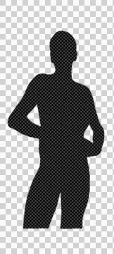 Elegant silhouette Stock Illustration