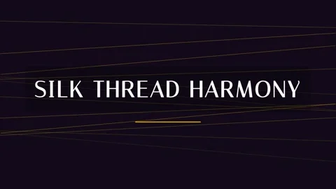 Elegant silk thread harmony pattern, abstract luxury textile background desig Видео 337655998