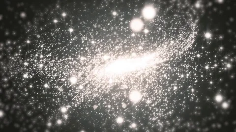 Elegant Silver Abstract With Snowflakes. Stock Footage 82475241