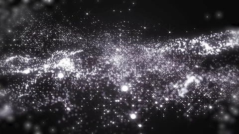 Elegant Silver Abstract With Snowflakes. Stock Footage 82595421