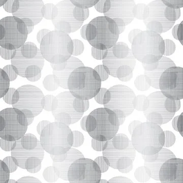 Elegant Silver Geometric Pattern Design on White Background with Circles Illustrazione stock
